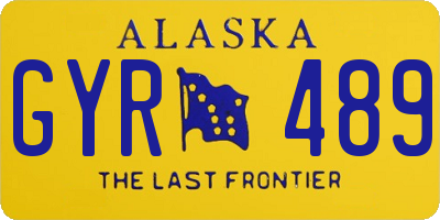 AK license plate GYR489