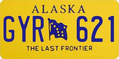 AK license plate GYR621