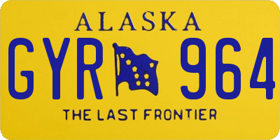 AK license plate GYR964