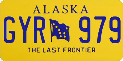 AK license plate GYR979