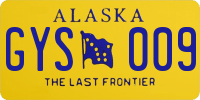AK license plate GYS009