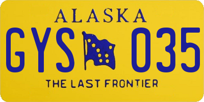 AK license plate GYS035