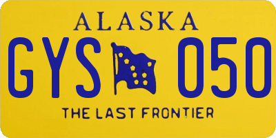AK license plate GYS050