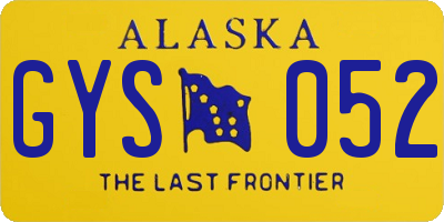 AK license plate GYS052