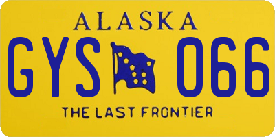 AK license plate GYS066