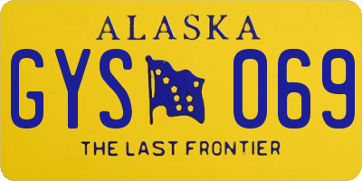 AK license plate GYS069