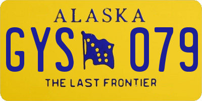 AK license plate GYS079