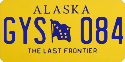 AK license plate GYS084