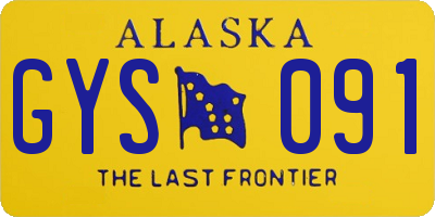 AK license plate GYS091