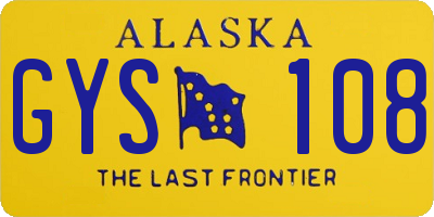 AK license plate GYS108