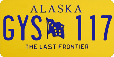 AK license plate GYS117