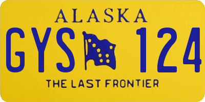 AK license plate GYS124