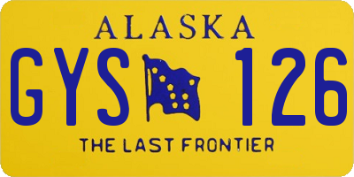 AK license plate GYS126