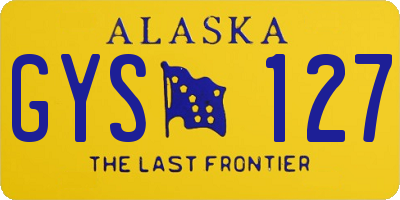 AK license plate GYS127