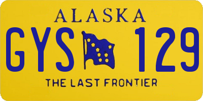 AK license plate GYS129