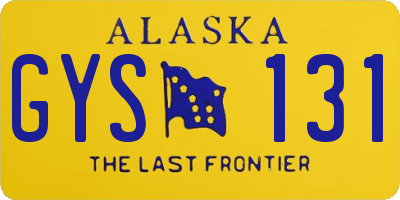 AK license plate GYS131