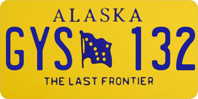 AK license plate GYS132