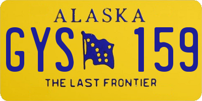 AK license plate GYS159