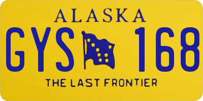 AK license plate GYS168