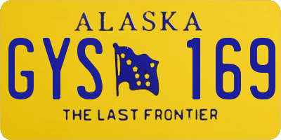 AK license plate GYS169