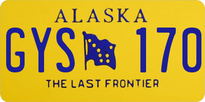 AK license plate GYS170