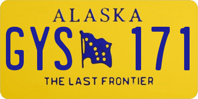 AK license plate GYS171