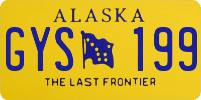 AK license plate GYS199