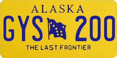 AK license plate GYS200