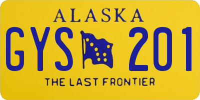 AK license plate GYS201