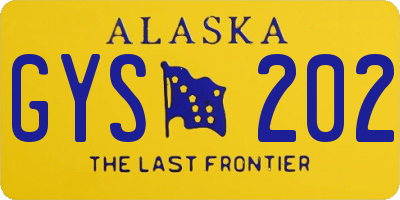 AK license plate GYS202