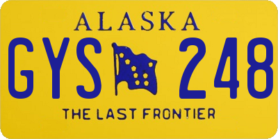 AK license plate GYS248