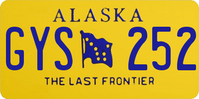 AK license plate GYS252