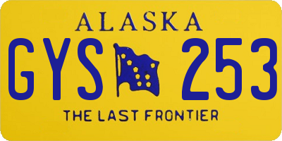 AK license plate GYS253