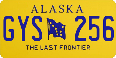 AK license plate GYS256