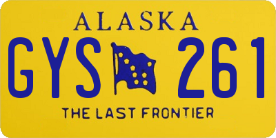 AK license plate GYS261