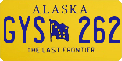 AK license plate GYS262