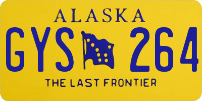 AK license plate GYS264