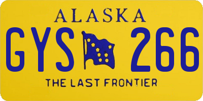 AK license plate GYS266