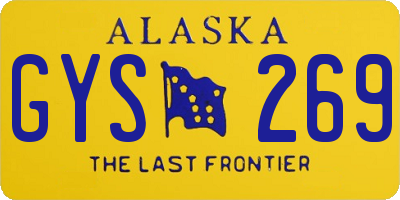 AK license plate GYS269