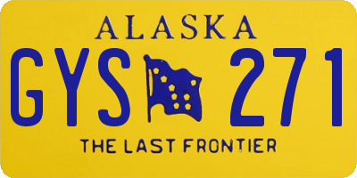 AK license plate GYS271