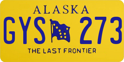 AK license plate GYS273