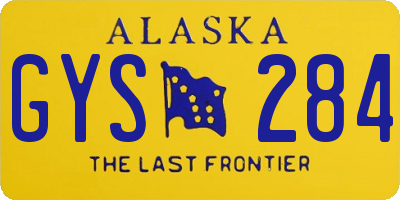 AK license plate GYS284