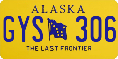 AK license plate GYS306