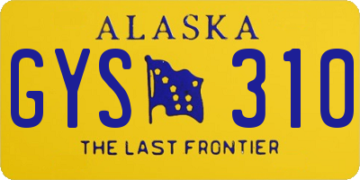 AK license plate GYS310