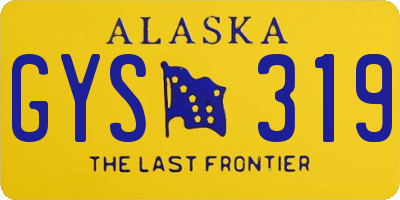 AK license plate GYS319