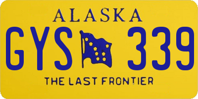 AK license plate GYS339