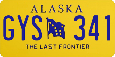 AK license plate GYS341