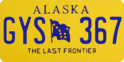 AK license plate GYS367