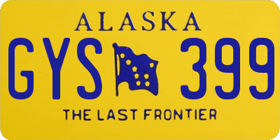 AK license plate GYS399