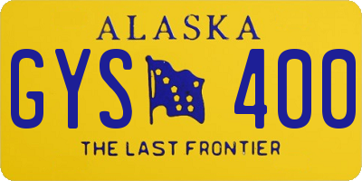 AK license plate GYS400